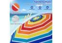 COSTWAY Sonnenschirm 200 cm Bunt UV50+ mit Tragetasche Bild 1