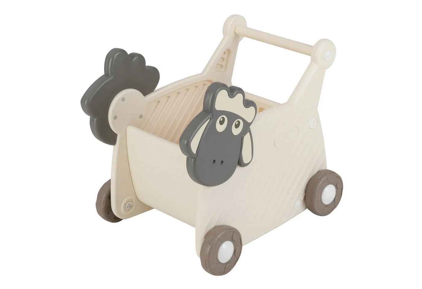 COSTWAY Lauflernwagen 18L Beige/Grau HDPE - Bild 2