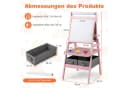COSTWAY 3 in 1 Kinder magnetisch Kreidetafel doppelseitig Bild 5