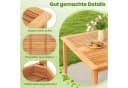 COSTWAY Gartentisch 100 cm Akazienholz Quadratisch Bild 5