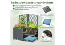 COSTWAY Blumenkasten 2-tlg. Grau mit Rankgitter Bild 3
