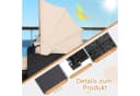 COSTWAY Loungebett Rattan 2-Personen mit Sonnendach Bild 3