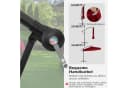 COSTWAY Sonnenschirm Ampelschirm Rot mit Volant und Schutzhülle Bild 5
