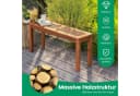 KOMFOTTEU Gartenbank Hartholz Braun 2-Sitzer Bild 4