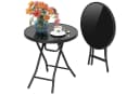 KOMFOTTEU Gartentisch klappbar Metall rund Bild 2