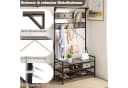 KOMFOTTEU Kleiderständer mit Sitzbank, 9 Haken & Schuhregal Bild 5