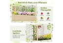 KOMFOTTEU Blumenkasten mit Rankgitter & Dach aus Tannenholz Bild 3