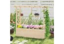 KOMFOTTEU Blumenkasten mit Rankgitter & Dach aus Tannenholz Bild 5
