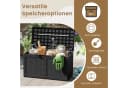 COSTWAY Gartenbox 380L Sitzbank Schwarz Bild 3
