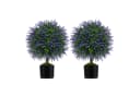COSTWAY Kunstpflanze Lavendelbaum Lila 58 cm 2er-Set Bild 2