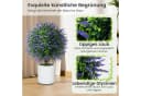 COSTWAY Kunstpflanze Lavendelbaum Lila 58 cm 2er-Set Bild 5