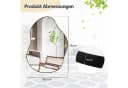 COSTWAY Wandspiegel Asymmetrisch Schwarz Metallrahmen Bild 5