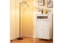 COSTWAY Stehlampe 160 cm hoch mit hängendem Lampenschirm & Fußschalter Bild 1