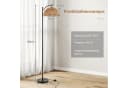 COSTWAY Stehlampe 160 cm hoch mit hängendem Lampenschirm & Fußschalter Bild 3