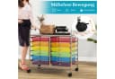 COSTWAY Rollcontainer mit 12 Schubladen und Rollen Bild 3