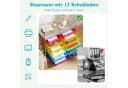 COSTWAY Rollcontainer mit 12 Schubladen und Rollen Bild 4