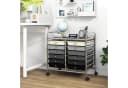COSTWAY Rollcontainer mit 12 Schubladen Kunststoff Rollwagen Bild 1