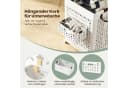 COSTWAY Wäschekorb 75L Faltbar mit Unterwäschekorb und Rollen Bild 1