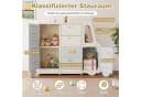 COSTWAY Kinderregal 1-tlg. Spielzeugregal Bücherregal Beige/Grau Bild 1