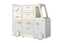COSTWAY Kinderregal 1-tlg. Spielzeugregal Bücherregal Beige/Grau Bild 2