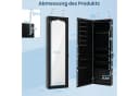 COSTWAY Schmuckschrank mit LED & Ganzkörperspiegel für Tür und Wand Bild 5