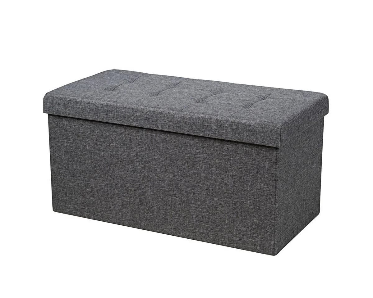 COSTWAY Truhenbank mit Stauraum 80cm Klappbare Sitzbank - Bild 2