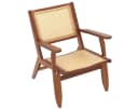 COSTWAY Relaxsessel Bambus Rattan mit Lehne Braune Farbe Bild 2