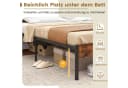 COSTWAY Metallbett 1-tlg. Plattformbett mit Lattenrost 140x200cm Matratze Bild 4