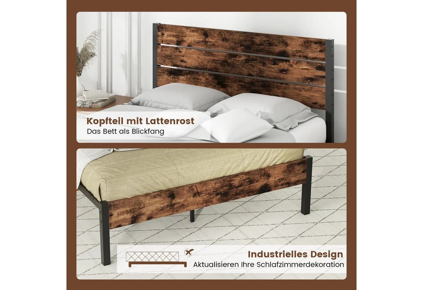 Industrielles Metall-Bettgestell - Bild 5