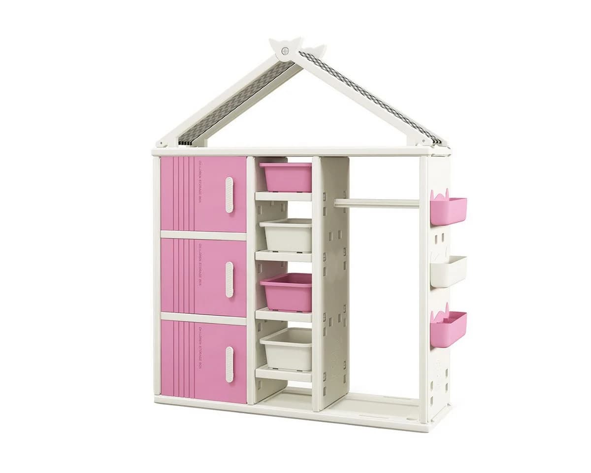 Kinderregal im Hausform-Stil aus HDPE - Bild 2