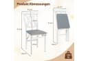 COSTWAY Esszimmerstuhl 2er Set Klappbar PVC-Leder Bild 5