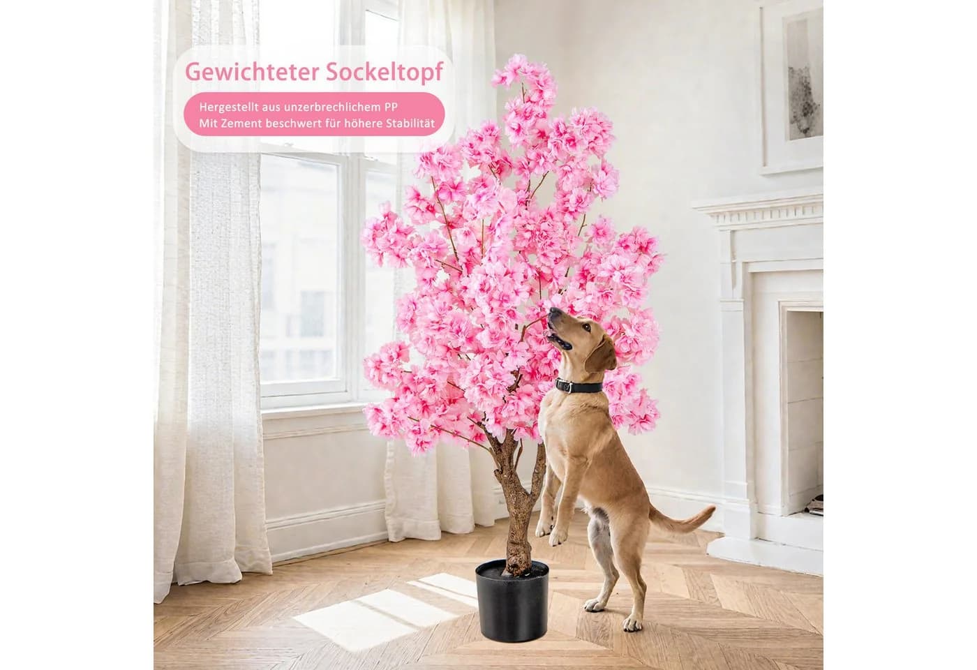 Kunstbaum Kirschblüten KOMFOTTEU Rosa - Bild 5