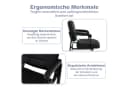KOMFOTTEU Besucherstuhl 2er Set Schwarz/Braun Kunstleder Retro Bild 4