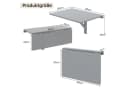 COSTWAY Klapptisch Holz klappbarer Wandtisch 80 x 60 cm Bild 5