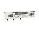COSTWAY TV-Schrank Holz, Lowboard mit 2 Schubladen & Stauraum, 180,5 cm Bild 2