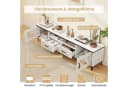 COSTWAY TV-Schrank Holz, Lowboard mit 2 Schubladen & Stauraum, 180,5 cm Bild 3