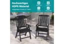 COSTWAY Klappstuhl Gartenstuhl Schwarz HDPE Edelstahl Bild 3