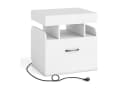 COSTWAY Nachttisch mit Ladestation, Schublade & USB-Port Bild 2