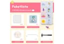 COSTWAY Kinderkleiderschrank Kunststoff 8 Würfel Weiß Bild 5
