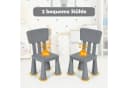 COSTWAY Kindertisch Set 3 TLG. Grau PP Bild 5