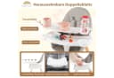 COSTWAY 6-in-1 Babyhochstuhl Kombihochstuhl Babystuhl mit Doppeltablett Bild 5