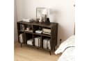 COSTWAY Sideboard Plattenspielerständer mit Ladestation Rustikal Braun Bild 1