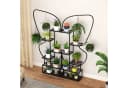 COSTWAY 6-stufiger Blumenständer 2er-Set Schwarz Metall Bild 1