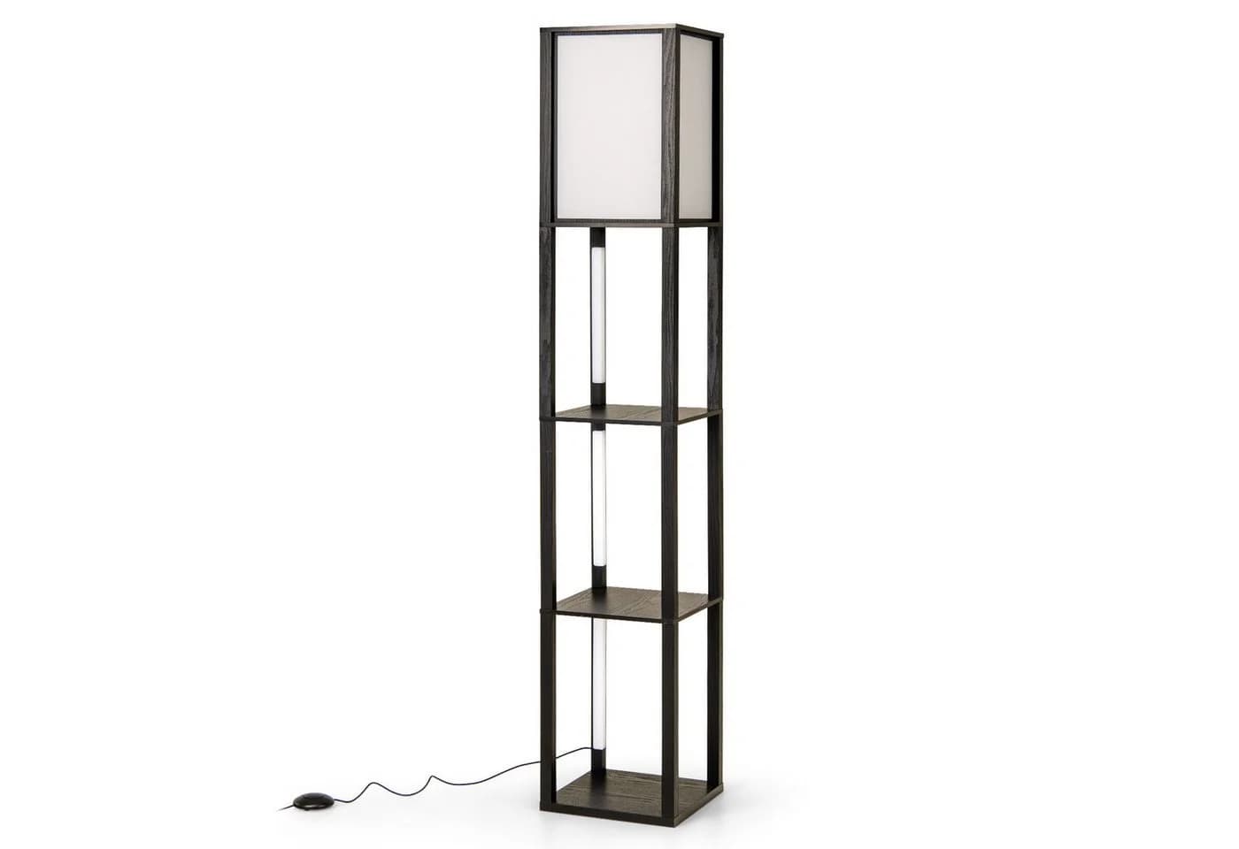 COSTWAY Stehlampe mit 3-stufig einstellbaren LED-Streifen und Fußschalter - Bild 2