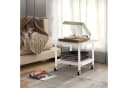 COSTWAY Druckertisch mit 2 Ebenen & 4 Rollen, bis 35 kg, 49x40x38cm Bild 5