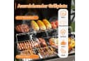 COSTWAY Gasgrill Grillwagen 3 Brenner Schwarz Bild 3