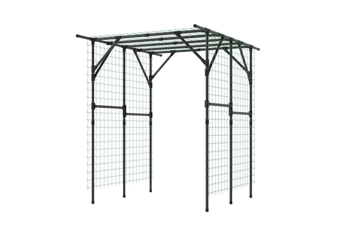 KOMFOTTEU Rankhilfe Rankbogen Gartenbogen Metall 200 x 150 x 197 cm - Bild 2