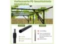 KOMFOTTEU Rankhilfe Rankbogen Gartenbogen Metall 200 x 150 x 197 cm Bild 3