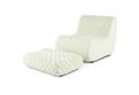 KOMFOTTEU Sitzsack Liegesofa-Set Braun/Grün Bild 2