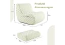 KOMFOTTEU Sitzsack Liegesofa-Set Braun/Grün Bild 3